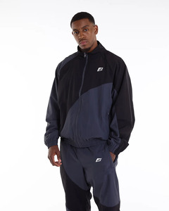 Custom High Quality Nylon Material Tracksuit Unisex 2 Piece <b>Zipper</b> <b>Jacket</b> & Pants Casual Sportswear Color Block Nylon Tracksuit - Product Image 2