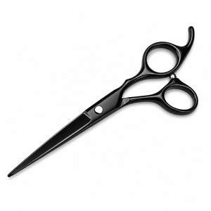 Professional 7.0 Inch <b>Black</b> <b>Titanium</b> Hair Cutting Scissors Premium Barber & Salon Shears - Product Image 4