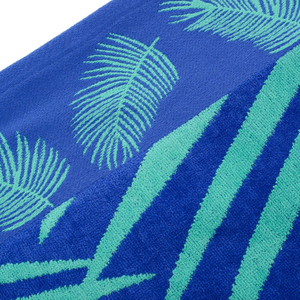 Serviette de plage en coton de luxe écologique de qualité supérieure, grande taille, motif écossais, séchage rapide, impression de logo personnalisée - Product Image 4