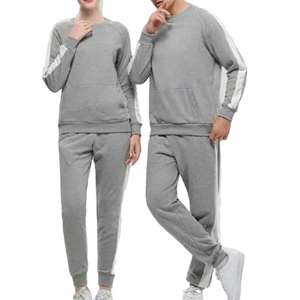 Ensemble de survêtement unisexe en coton personnalisé avec logo, 2 pièces, pour hommes et femmes, vente en gros - Product Image 1