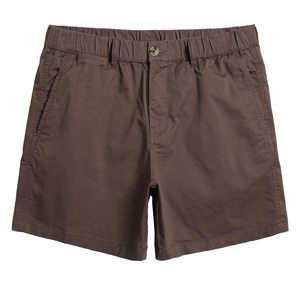 Lightweight Breathable Canvas <b>Men's</b> Casual Solid <b>Cargo</b> Shorts with Front Logo Drawstring Closure Elastic Waistband Modern Fit - Product Image 1