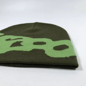 Casquettes unisexes, design OEM, hiver, chaudes, motif uni, meilleure qualité, logo personnalisé, mélange de laine, bonnet respirant et imperméable - Product Image 2