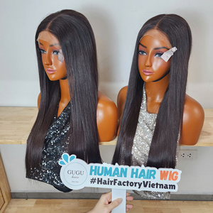 Cabello humano virgen vietnamita al por mayor, liso, con cierre de encaje HD 5x5, 24 pulgadas para mujeres - Product Image 2