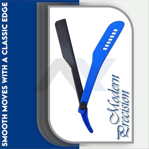 Barber Shaving Razors Fully Customizable Straight Edge Razor Replaceable Blade <b>Slide</b> Out OEM Branding Custom Color Men - Product Image 2