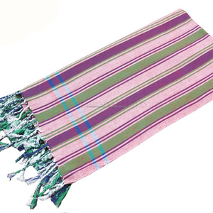 Toallas de playa de Kenia de rayas múltiples para adultos Indian Kikoy Met Logo Kenyan Sarong Manufacturer Kenyan Kikoy - Product Image 4