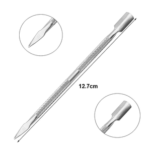 1 Pieza de Herramienta de Manicura de Doble Cabeza de Acero Inoxidable, Removedor de Pegamento para Uñas, Accesorio Profesional para el Cuidado de las Uñas - Product Image 5
