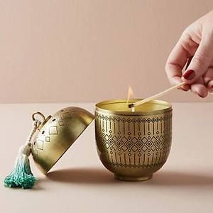 Bol à bougie en métal gravé à la main de haute qualité, porte-bougie décoratif de luxe, récipient pour décoration intérieure, cadeau de mariage - Product Image 6