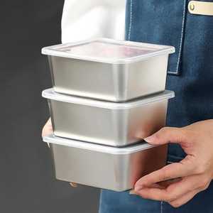 Rectangle Stainless Steel Food Storage Container Set Leakproof Fresh Keeping <b>Box</b> <b>Lunch</b> <b>Box</b> Airtight Children Teenagers - Product Image 6