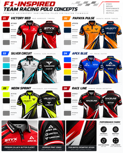 Camiseta de Equipo de Carreras de Autos al por Mayor, Uniforme Sublimado para Hombre, Logotipo Personalizado OEM - Product Image 6