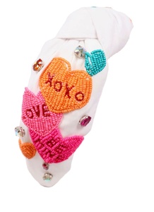 สายรัดผม HO-Ho สำหรับวันคริสต์มาสสุดหรูเครื่องประดับที่คาดผมลูกปัดทำมือน่ารักวัสดุพลอยเทียมดูดีดีไซน์ใหม่หรูหรา - Product Image 3