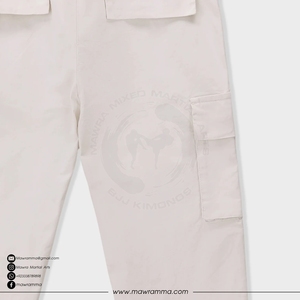 Mawra Martial Arts Custom Blank Cargo <b>Trousers</b> <b>Men</b> Relaxed Fit <b>Baggy</b> Sweatpants Premium Cotton Streetwear High UV Protection - Product Image 3