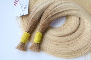Big Wholesale human hair bulk hair extensions 100% <b>silky</b> straight unprocessed virgin hair from Vietnam - Product Image 3