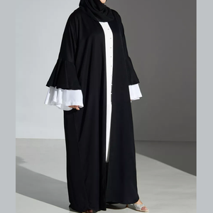 Nouvelle Abaya islamique pour femme, style Batwing Borka Burqa, antistatique, avec logo personnalisé, vente en gros OEM, respirante - Product Image 6