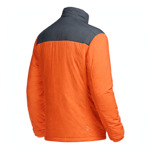 Veste Softshell Orange Décontractée Hiver GYM Active Col Montant Logo Avant Fermeture Éclair Intégrale Imperméable Écologique Anti-UV à Capuche - Product Image 5