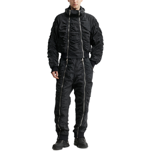 Veste légère pour homme à col montant, entièrement zippée, décontractée, avec finition texturée froissée, résistante au vent, pour le quotidien - Product Image 4