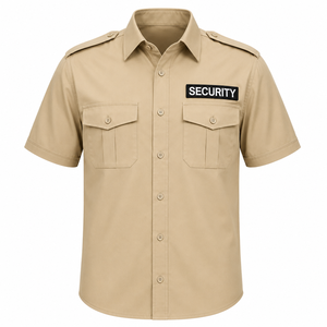Ropa de Trabajo Transpirable, Camisas de Trabajo de Alta Calidad, Personalización de Logotipo, Ropa de Trabajo de Manga Corta con Botones, Camisa de Seguridad para Hombre con Bolsillo - Product Image 1