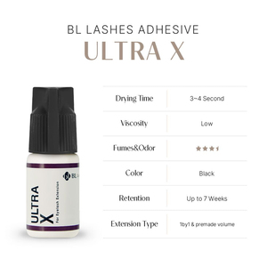 [Private Label] Korean Eyelash Extension Adhesive UltraX <b>Glue</b> 5g(3-4s Drying Time ) Low Fume Clear Lash <b>Glue</b> ODM/OEM <b>Strong</b> Hold - Product Image 3