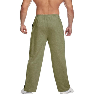 Custom Men's Flared Sweatpants Premium Streetwear Wide Leg Joggers Oem Odm Personalized Fashion Apparel - Product Image 4