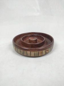 Bols de service en bois naturel de style européen, écologiques, designs personnalisés, tailles 6''-12'', origine Inde, bols à salade en gros pour fêtes - Product Image 3