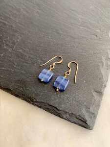 Stylish & Trendy Square Kyanite <b>Earrings</b> Crystal Drop <b>Earrings</b> in 925 <b>Sterling</b> <b>Silver</b> 14k Gold Filled Jewellery For <b>Women</b> Wear - Product Image 1