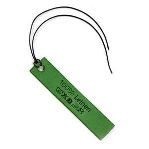 Etiqueta colgante de cuero PU para bolsos y vaqueros con logotipo personalizado del fabricante - Product Image 2