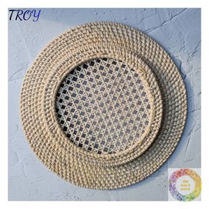 Natural Rattan Table <b>Mats</b> for Thanksgiving <b>Dinner</b> Rustic Harvest Table Settings and Autumn Festival Decorations - Product Image 2