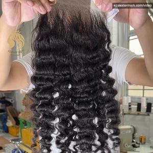 CdyHairVN Halloween Promotion HD Lace Closure Réel Naturel Noir Cheveux Humains Vierge Crue - Product Image 2