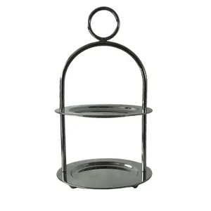 Soporte para Pastel Ecológico para Decoración de Fiestas con Superficie Blanca Mate y Marco de Estilo Vintage, Molde de Acero Inoxidable, Decoración para el Hogar, Zahid Exports - Product Image 4