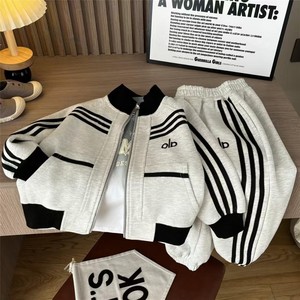 Conjunto de Sudadera y Pantalones de Algodón para Niños y Niñas, Venta al por Mayor, Traje Deportivo de Primavera Unisex, Sudadera y Pantalones de Jogging de Algodón - Product Image 5