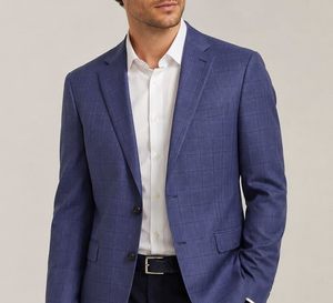 ODM Custom Men's Suits Single Breasted Formal Slim Fit Business <b>Blazer</b> Anti-Wrinkle Anti-Pilling Breathable Polyester/Cotton - Product Image 1
