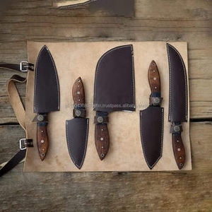 Ensemble de 5 couteaux de chef professionnels de style japonais en acier, écologiques, avec logo personnalisé, pour cuisine - Vente chaude - Product Image 3