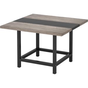 Tavolo da pranzo per 4 persone 100x100x75 cm in legno, quadrato, per patio - Product Image 4