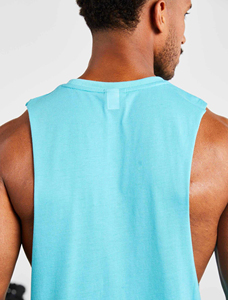High Quality <b>Men</b> Casual Tank Top Custom Design Breathable 100% Cotton Workout Gym <b>Vest</b> OEM Service Activewear - Product Image 5