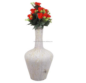 Vase à fleurs en métal moderne au design unique pour la maison, le bureau, le salon, la décoration de mariage - Vase de table écologique - Product Image 6