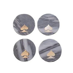 ถาดรองแก้วหินธรรมชาติและไม้อะคาเซียพร้อมขาตั้งสำหรับใช้ในสำนักงานงานปาร์ตี้กาแฟงานกลางแจ้งออกแบบได้ตามต้องการพิมพ์โลโก้ได้ตามต้องการ - Product Image 1