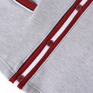 Cárdigan de Punto con Cuello Redondo Delta, Bordado de Letras en Chenilla, Lana/Acrílico, Manga Larga, Puños de Punto, Ropa de Invierno para Mujer, Estilo Universitario - Product Image 6
