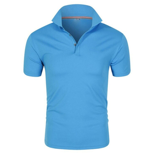 Camiseta Roja de Manga Corta para Hombre, Tejida, 100% Algodón, Antiarrugas, Informal, para Golf, Tenis, Deportes, Servicio OEM, Personalizada - Product Image 4