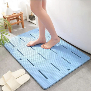 OEM wholesale supplier Eco-Friendly material Wave Pattern EVA Bath <b>Mat</b> for Home Use. Anti-slip water proof light weight odorless - Product Image 1