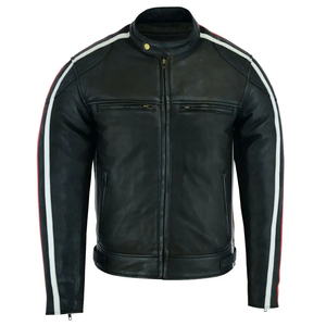 Chaqueta de Motociclista de Cuero Vacuno de Primera Calidad, Personalizada, de Manga Larga, Talla Grande, con Certificación CE, Ropa Deportiva con Logotipo Personalizado - Product Image 1