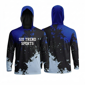 เสื้อฮู้ดแขนยาว Six Trend Sports สำหรับทุกเพศ แห้งเร็ว ระบายอากาศได้ดี ผลิตจากผ้าเจอร์ซีย์คอตตอน 100% พิมพ์ลายแบบ Sublimation ทรงสปอร์ต เหมาะสำหรับใส่ในฤดูหนาว - Product Image 2