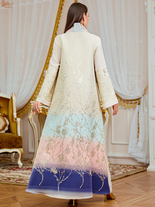 Nouvelle Collection 2026 – Abaya Formelle Longue en Chiffon Uni 100% Coton pour Femmes Musulmanes – Style Dubaï, Turquie, Kaftan Islamique pour Soirées et Cérémonies - Product Image 2