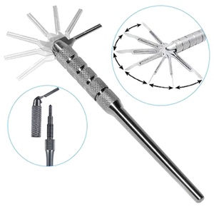 Manche de scalpel dentaire Dentic Implants DS-76, couteau chirurgical réglable en acier inoxydable, longueur 15 cm, rotation à 180 degrés - Product Image 6