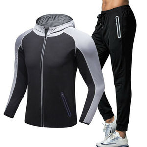 Survêtements de sport pour hommes en molleton 100% coton, style streetwear, pour la gym et le fitness. - Product Image 2