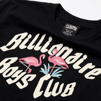 T-shirt noir BBC Street Bold Heritage avec imprimé numéro vieilli et motif Flamingo Billionaire Boys Club – Vêtements de créateur