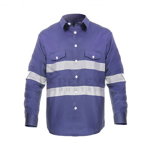 Camisetas Clásicas de Alta Visibilidad para Hombre con Tiras Reflectantes, Camisetas de Trabajo de Manga Corta, Transpirables, Ropa de Trabajo de Seguridad - Product Image 1
