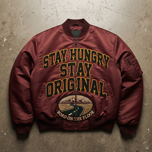 Bomber Satin Jacket Women Chenille Embroidery Varsity Satin Jackets Women Crew Neck Satin MA1 Fight Jacket Ladies - Product Image 1