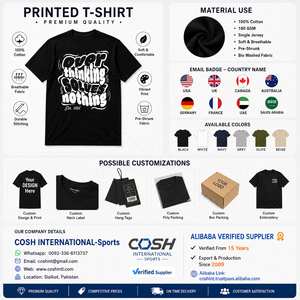 เสื้อยืดคอตตอนคุณภาพสูงสีดำสำหรับผู้ชายจากคอช อินเตอร์เนชั่นแนล ลายกราฟิก "การคิดเกินไปไม่ได้ทำให้รับผลอะไรเลย" - Product Image 5