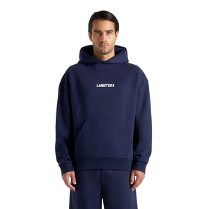 Ensemble de survêtement à capuche pour homme avec pantalon large, taille à cordon, poignets côtelés, coupe ample, deux pièces, vente en gros, personnalisable, OEM - Product Image 2