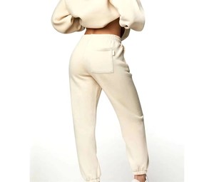 Ensemble de survêtement personnalisé épais et oversize avec sweat à capuche zippé et pantalon ample, imprimé, orné de strass, uni, coupe décontractée - Product Image 3