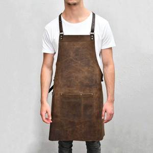 Ergonomic Leather <b>Apron</b> for Extended Wear Waterproof Leather <b>Apron</b> for Messy <b>Work</b> - Product Image 1
